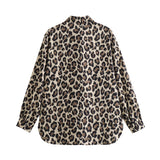 Women Pants Summer Animal Print Shirt Animal Print Trousers Suit