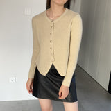 Women Cardigan Sweater Spring Sweater Cardigan Long Sleeve Button Sweater Q720