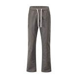 Men Sweatpants Casual Suit Pants Men Loose Drooping Elastic Waist Drawstring Straight-Leg Trousers