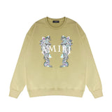 Amiri Long Sleeve Shirt Crew Sweatshirts Crew Neck Sweater