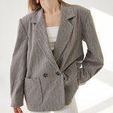Women Trench Coat Woolen Small Business Suit Coat