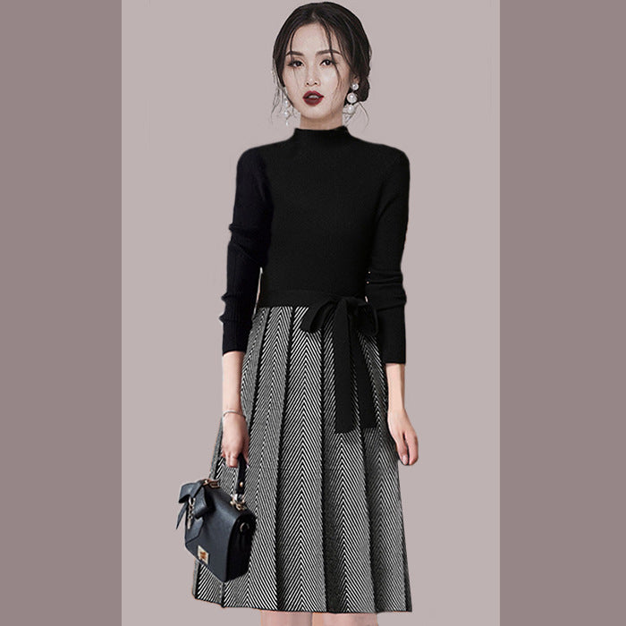 Women Maxi Dress Autumn and Winter Knitting Dress