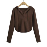 Women Sweater Knit Wear Hooded Sweater Women's Spring and Autumn Bottoming Shirt Sweater