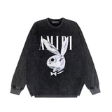 Amiri Long-Sleeve Shirt Vintage Distressed Long Sleeve T-shirt