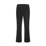 Men Sweatpants Inner Slit Slightly Pull Draping Effect Suit Pants