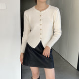 Women Cardigan Sweater Spring Sweater Cardigan Long Sleeve Button Sweater Q720