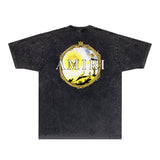 Amiri T Shirts Washed and Worn Retro Short Sleeve T-shirt
