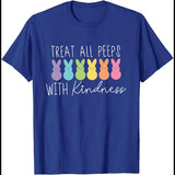 Treat All Peeps with Kindness T-Shirt, Funny Rabbit Bunny