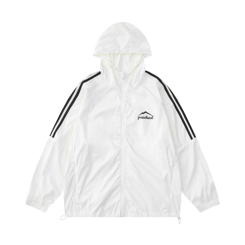 Men Jacket Coat Cap Sun Protection Clothing Jacket Men Loose Casual Outdoor Jacket Coat