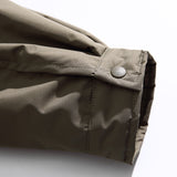 Unisex Winter Cotton Coat Three-Dimensional Pocket Decoration Lapel Cotton-Padded Coat Retro Workwear Shirt Cotton-Padded Jacket