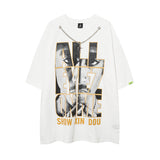 Men T Shirt Hip Hop Short Sleeve T-shirt Men and Women Oversize