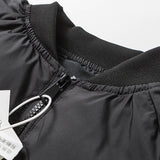 Unisex Winter Cotton Coat Baseball Collar Cotton-Padded Clothes Retro Loose Puffer Cotton-Padded Clothes