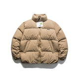 Unisex Winter Cotton Coat Stand-up Collar down Jacket Vintage down Jacket