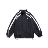 Unisex Jacket Spring and Autumn Coat Men's and Women's Loose Lapel Vintage Sports Jacket