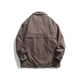 Unisex Shirts Autumn Cloth Pocket Jacket