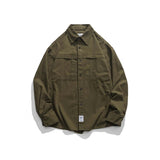 Unisex Shirts Autumn Placket Logo Casual Shirt