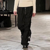 MIJKO Men's Vintage Pants MIJKO Men's Women's Straight Pull Overalls