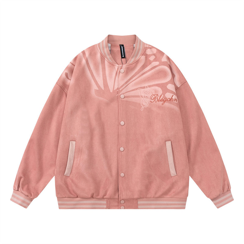 Men Jacket Coat Printed Embroidered Jacket Coat Men's Clothing Flight Suit Loose Baseball Uniform