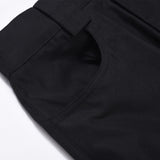 Men Sweatpants Multi-Pocket Cargo Pants Straight-Leg Trousers