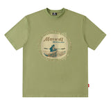 Men T Shirt Cartoon Printed Short Sleeve T-shirt