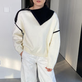 Women Winter Knitted Sweater Autumn Sweater Long Sleeve Zipper Sweater R8922