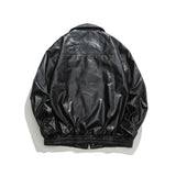 Unisex Shirts Fall Multi-Pocket Leather Coat