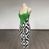 Women's Evening Dress Sling Dress Sexy Backless Hip Skirt