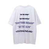 Men Vintage T-Shirt Character Printed Short Sleeve T-shirt