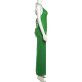 Women Dresses Summer Sling Backless Dress (Bla0420)