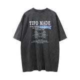 Men Vintage T-Shirt Devil Science Fiction Printed Short Sleeve T-shirt