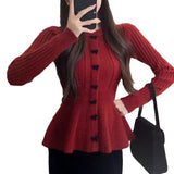 Women Knitwear Spring and Autumn round Neck Butterfly Knitwear Slim Fit Sweater