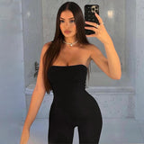 Women Jumpsuit Spring Summer Slim-Fit Jumpsuit (Hawthaw0412)
