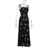 Women Dresses Summer Sexy Hip Skirt Floral Strap Dress