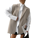 Women Trench Coat Autumn and Winter Suit Vest Coat Leisure