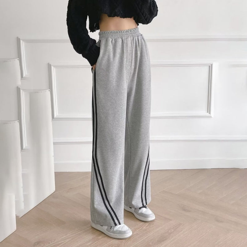 Women Sweatpants Spring and Autumn Wide Leg Loose Straight Sweatpants