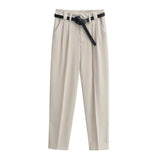 Women Sweatpants Spring Straight Suit Pants Loose Casual Pants