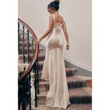 Women Dresses Spring Chiffon Sling Sheath Forged Surface Dress Dress (Lbk0409)