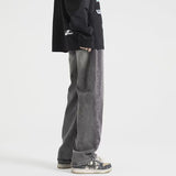 Men Jeans Summer Oversize Straight Loose Wide-Leg Pants