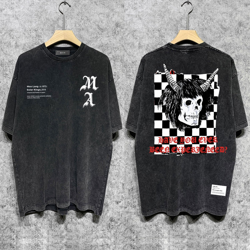 Amiri T-Shirt Vintage Distressed Short-Sleeved T-shirt