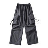 Women Sweatpants Autumn Three-Dimensional Pocket Overalls Loose Tappered Trousers