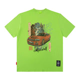 Men T Shirt Vintage Racing Half Sleeve T-shirt