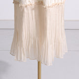 Women Dresses Spring Embroidery Mesh Dress Long Dress (Qymy0409)