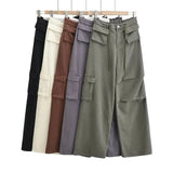 Women Sweatpants Vintage Harem Pants Casual Jeans Loose Straight Wide Leg Pants