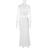 Women Dresses Autumn Knitted Top Sexy Slim Hip Skirt Suit