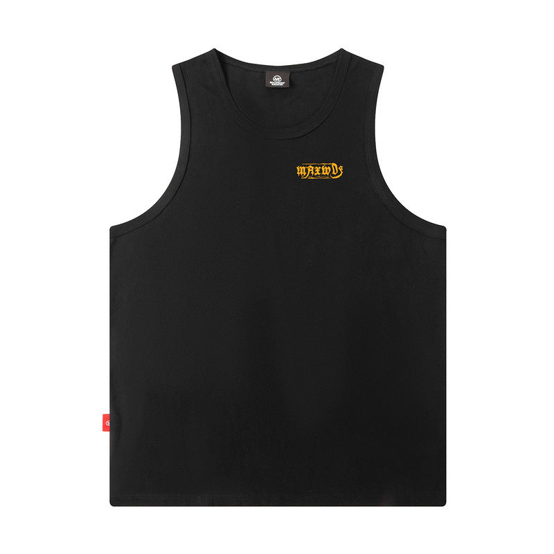 Men Vest Retro Sleeveless T-shirt
