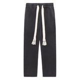 Men Sweatpants Washed and Worn Casual Sweatpants Casual Baggy Straight Trousers Sports Trousers