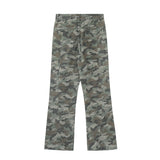 Men Sweatpants Camouflage Slacks Tooling Wide Leg Trousers Straight Pants