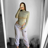 Women Jumpsuit Autumn and Winter Turtleneck Long Sleeve Jumpsuit