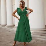 Women Date Dress Chiffon Dress Slim Fit Dress