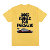 Need Money Vintage T-shirt Letter Funny Fashion Harajuku